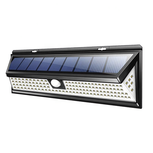 Solar Powered Outdoor Wall Light with PIR Motion Sensor 118-LEDs For Garden Wall Fence Yard
