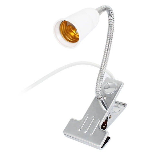US-Style Plug Flexible Aluminum Neck Clip For Desk Lamp Holder with Switch For E26/E27 Edison Lights