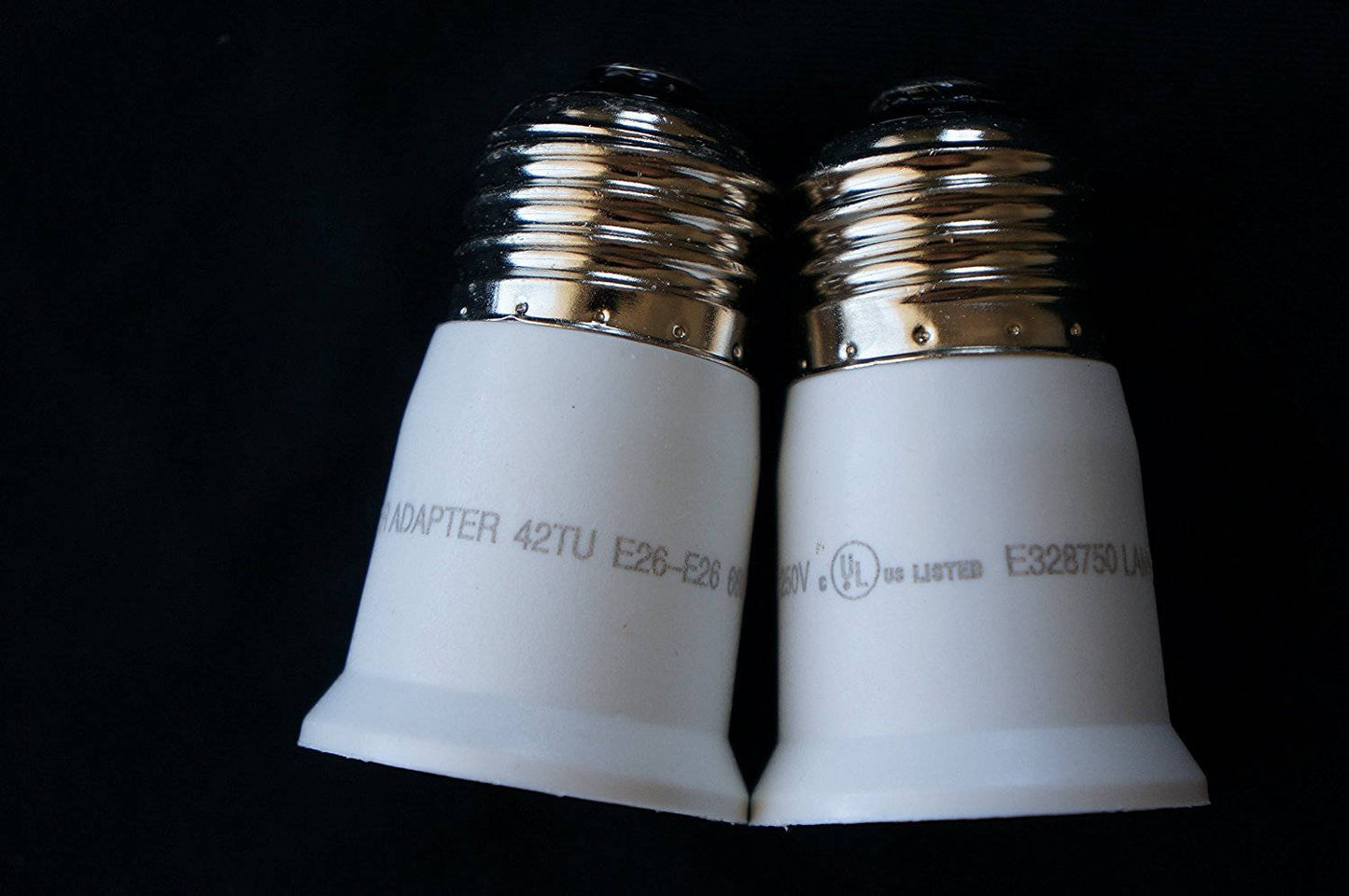 (E26 to E26 Socket Extender) - 2.3inch length Edison Screw Socket Extension For LED CFL Lights