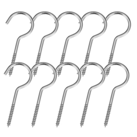 2.4 Inches Steel Metal Self-tapping Ceiling Screws Hooks - Round End Screw Hooks For Wall Ceiling Hanging