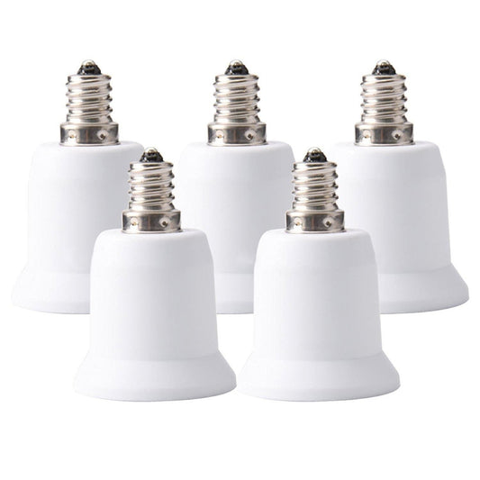 E12 Candelabra Screw to E26/E27 Edison Screw Light Bulb Base Socket Reducer Adapter Converter (E12 to E26/E27 Adapter)