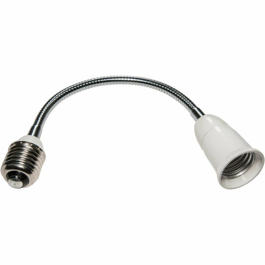 Flexible E26/E27 Lamp Socket Extender Medium Edison Screw Extension Adapter Converter