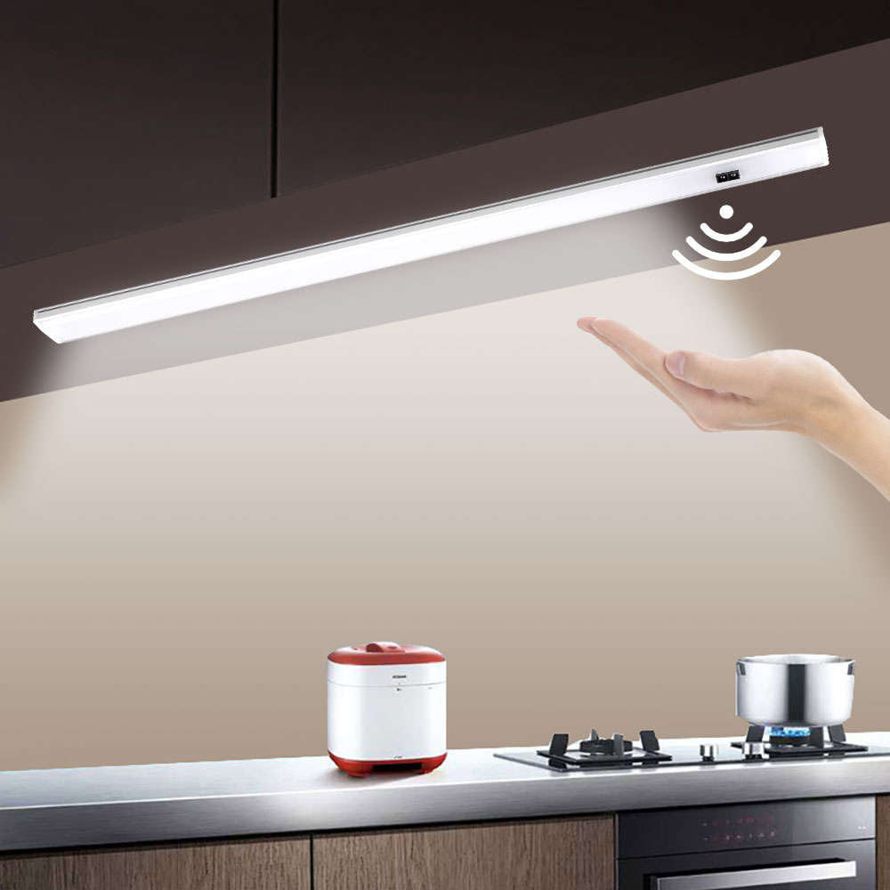 12' Battery Operated LED Closet Light, Wireless Motion Sensor Under Cabinet  Light 20-LED
