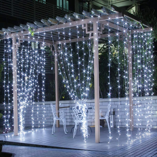 LED Curtain Light Fairy String Light  with IR Remote for Bedroom Curtain Wall Wedding Window Patio Decoration 9.8ft