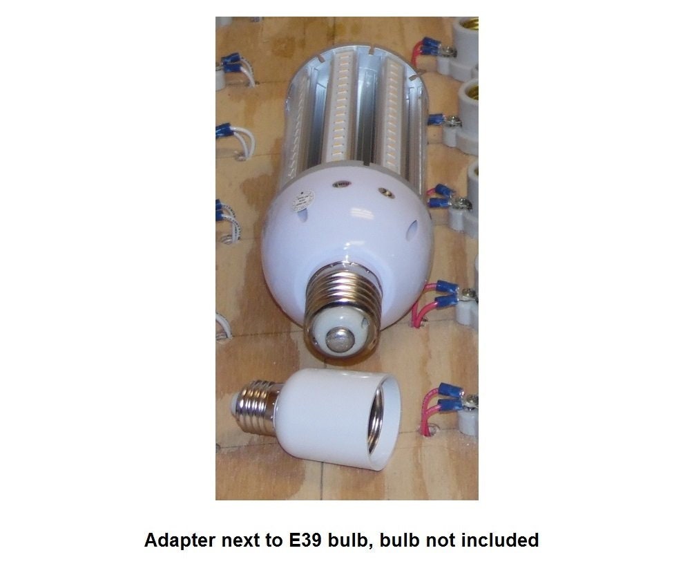 E26/E27 Medium Edison Screw to E39/E40 Mogul Base Lamp Light Socket Enlarger Converter Adapter Converter (E26/E27 to E39/E40)
