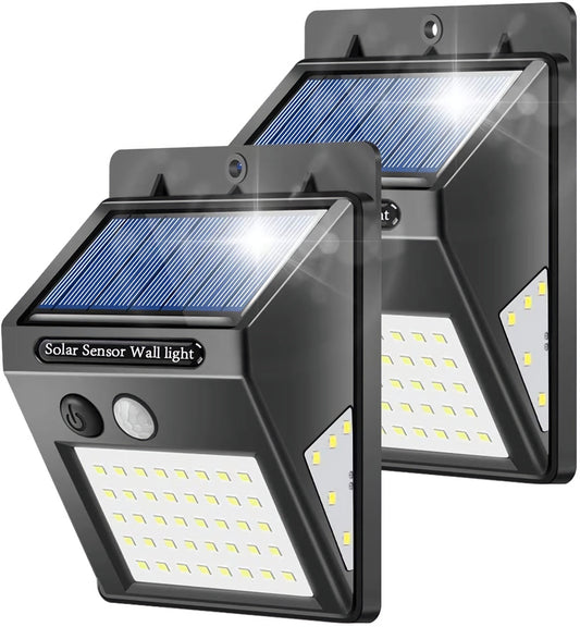 Outdoor Solar Lights with 40-LED, PIR Motion Sensing LED Security Lights for Garden, Wall, Yard, Garage, Deck